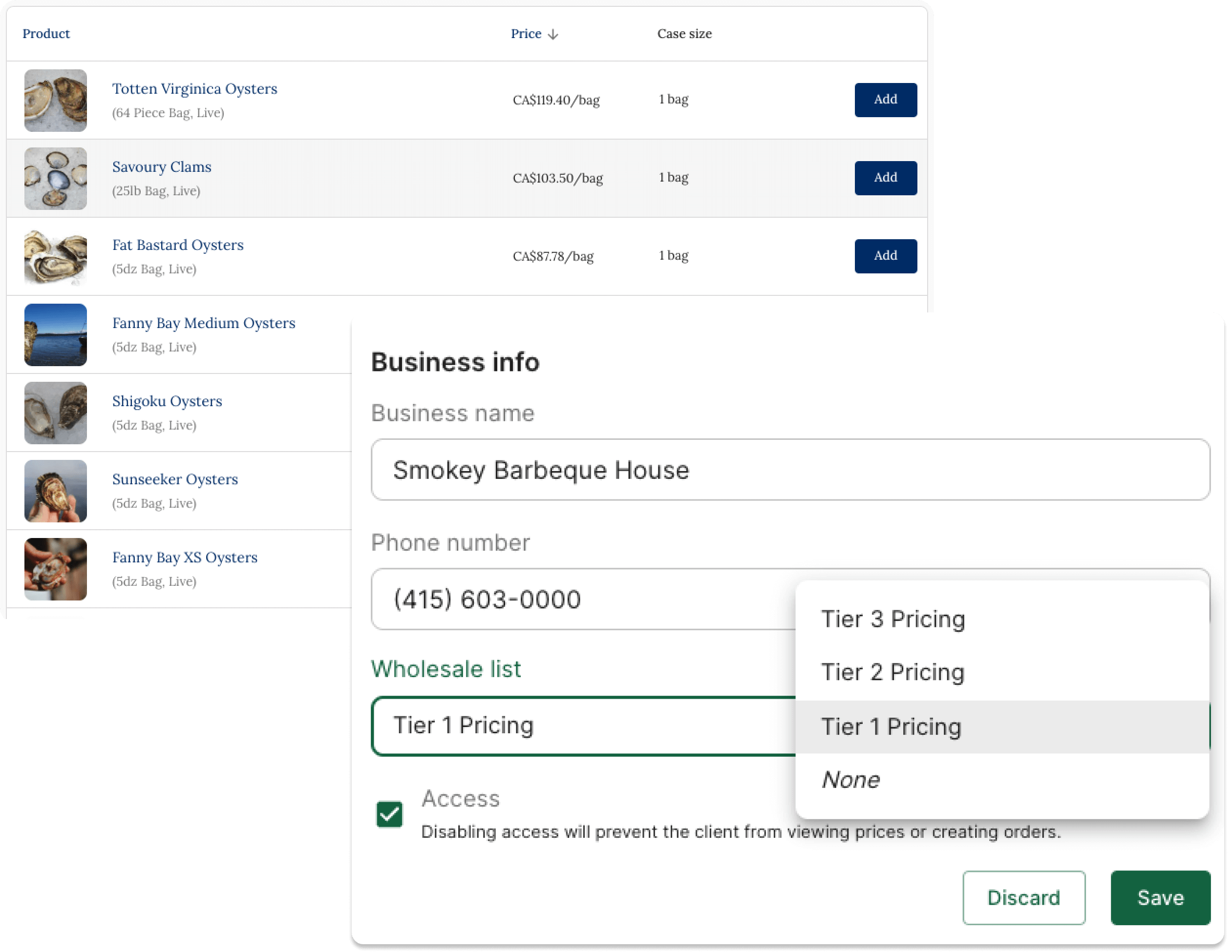 Digital Price List Screenshot 2