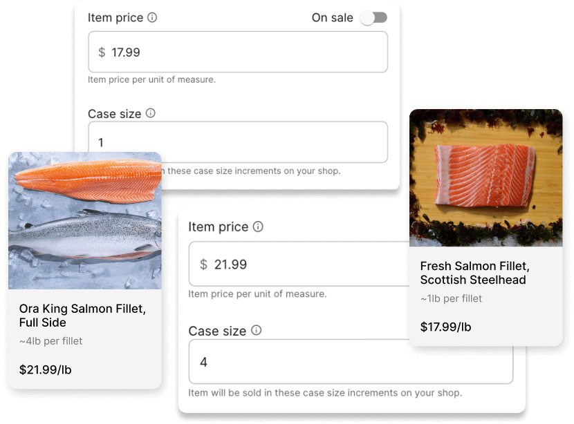 Catch weight for Fish Markets