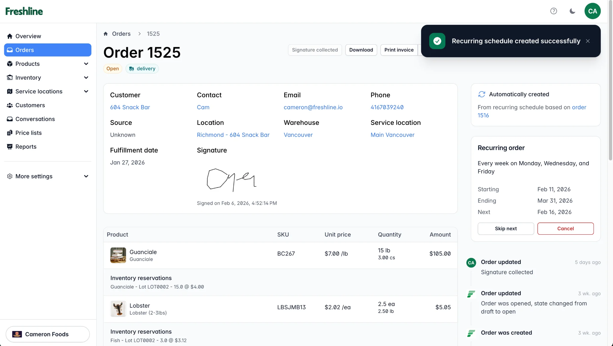 How Recurring Orders Save Your Customers Time