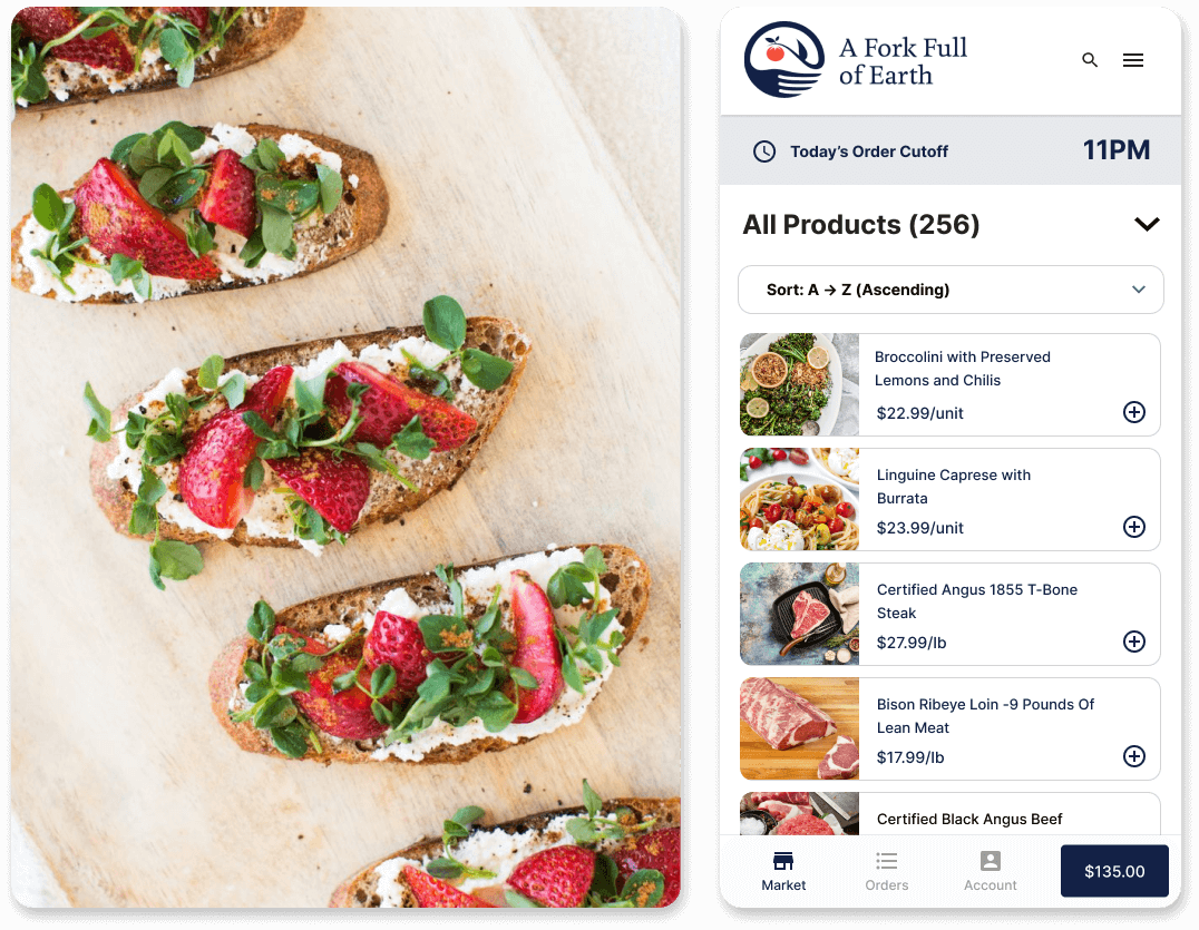 Sell Prepared Foods Online Screenshot 1