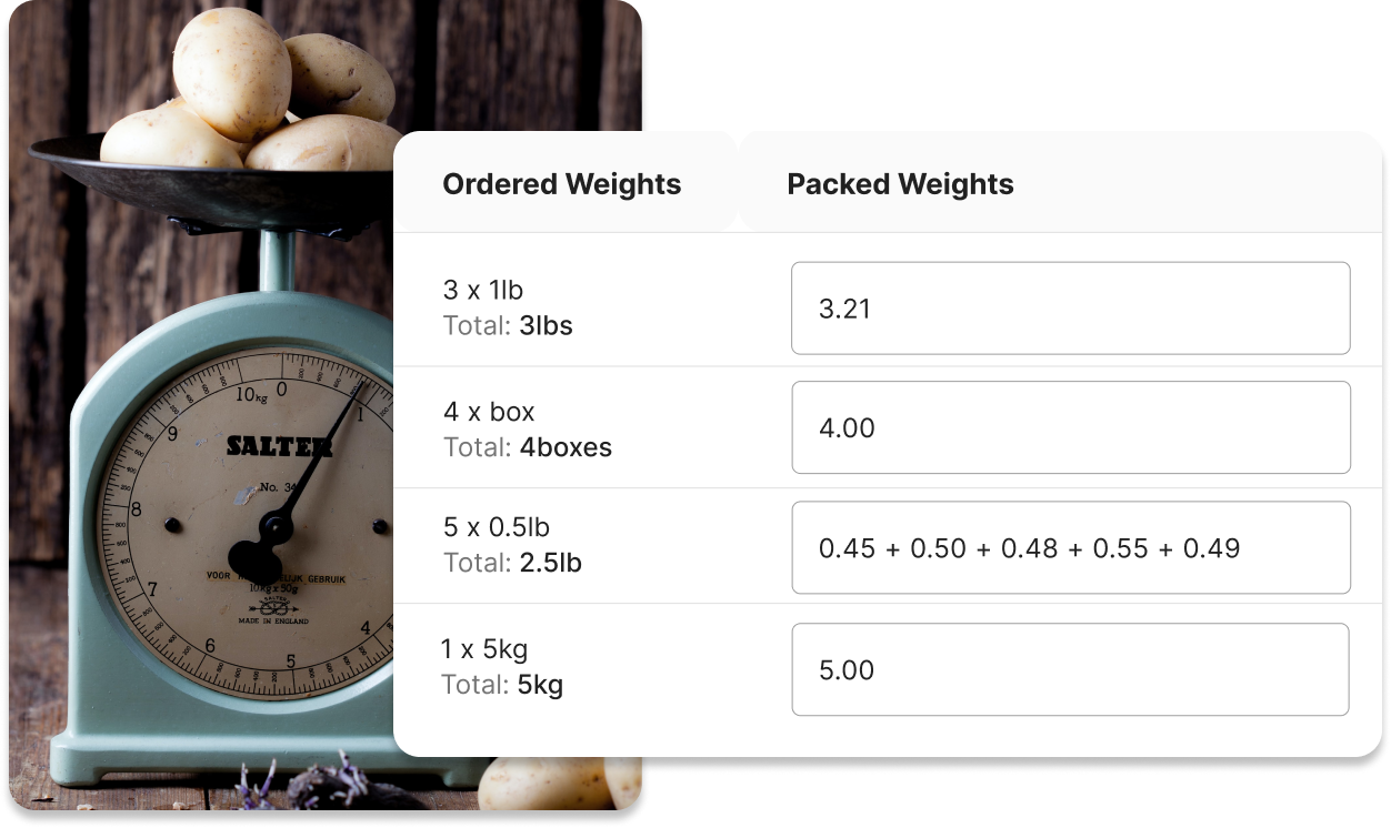 Sell Baked Goods Online Catch Weight Screenshot