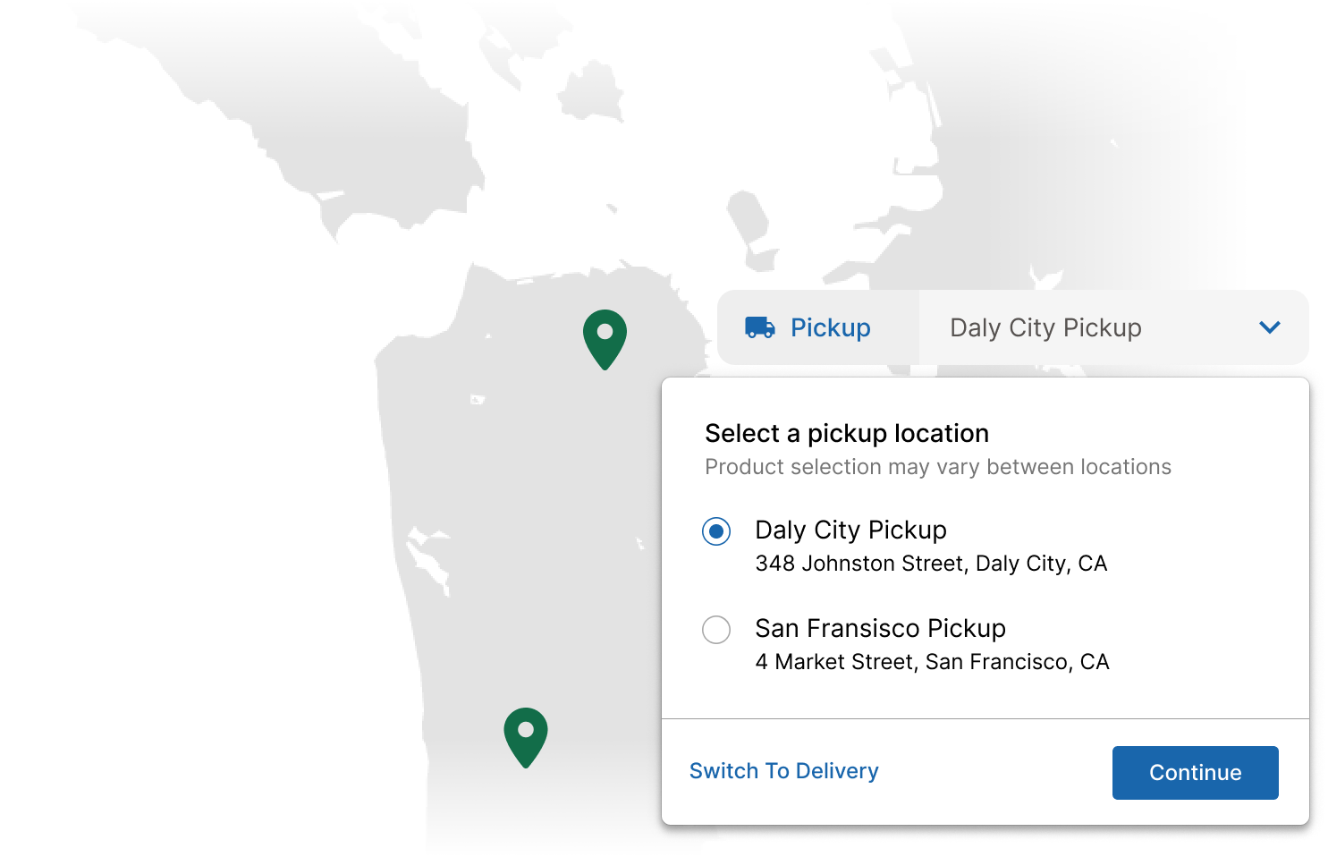 Service Locations Feature Screenshot 2